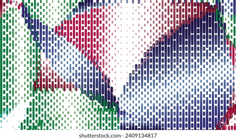 Fondo abstracto con ovalos azul, rosa y verde. Diseño común para carteles, coberturas, papel pintado. Ilustración del vector