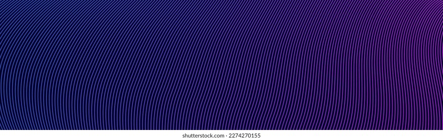 Abstract background with blue and pink lines texture. Wavy lines with gradient blue and pink color. Vector illustration