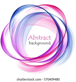 Abstract background with blue and pink wave