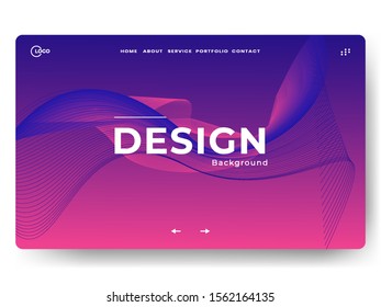 Abstract background Blue Pink website Landing Page. Template for websites, or apps. Modern design. Abstract vector style. Eps 10