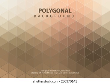 Abstract background blue polygonal style