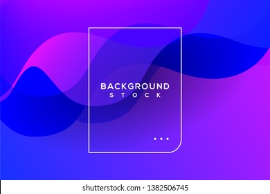 abstract background with blue & purple gradient. curvy, wavy, fluid, flowing, irregular shapes. suitable for background, landing page, wallpaper, home screen, theme. vector eps 10