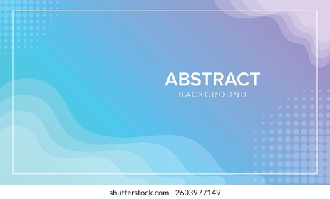 Abstract Background with Blue and Purple Gradient Waves