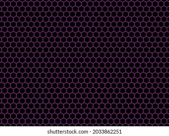 Fondo abstracto de hexágonos azul y púrpura