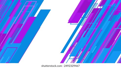 Abstrakter Hintergrund mit blauen und violetten Linien