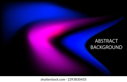Abstract background with blue and purple wavy lines Vector illustration