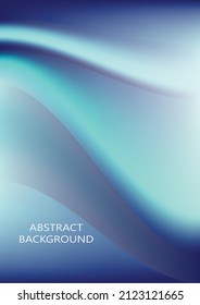 The abstract background blue ray fabric pattern with wavy creases.