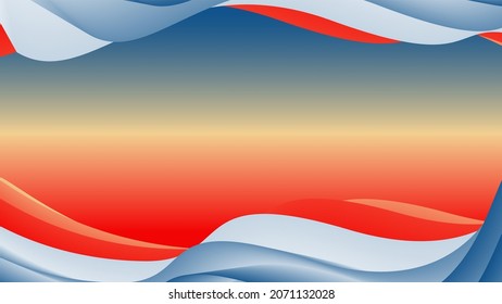 Abstract background blue, red, and, yellow