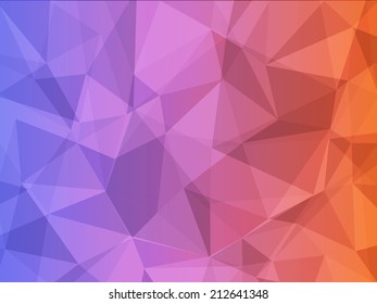  abstract background of blue and red color geometric polygon style