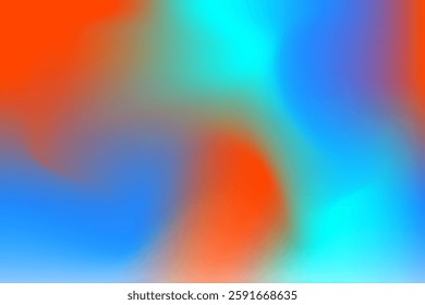 Abstract background with blue, red and cyan gradations. Modern blur effect, suitable for graphic design, presentations and digital visual elements.