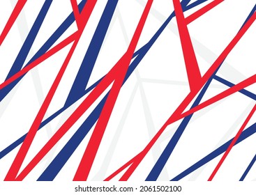Abstract background with blue and red geometric line pattern