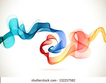 Abstract Background Blue And Red, Ice And Fire For Design, Vector