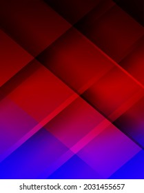 Abstract background. Blue and red background overlap layer on gradient colors. Vector.