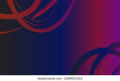 Abstract background with blue, red and purple gradients and futuristic curved lines. Suitable for modern and digital designs.
