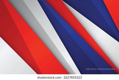 Fondo Abstractas azul, rojo, blanco y plateado diseño moderno