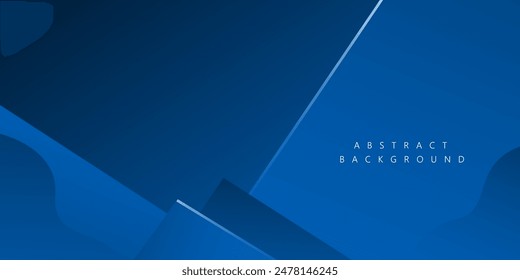 Abstract background Blue shape and line metallic with technology concept for template, poster, wallpaper, flyer design. Vector illustration	