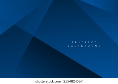 Abstract background Blue shape with technology concept for template, poster, wallpaper, flyer design. Vector illustration	