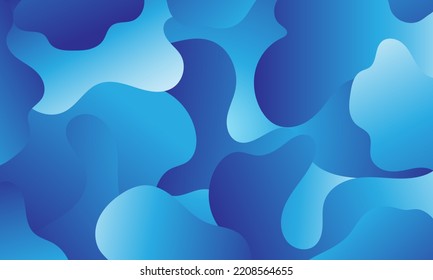 Abstract background. Blue, blue shapes on a gradient background. For packaging design, stores, background for website banners. Vector illustration.