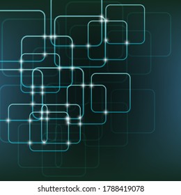 
Abstract background blue shapes squares design technology