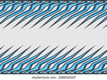 Abstract background with blue sharp tribal pattern