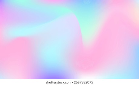 Antecedentes Abstractas. Textura brillante azul. Gradiente de holograma. Póster suave. Ilustración de holografía de neón. Papel digital. Lámina brillante. Textura irisada. Fondo Abstractas púrpura