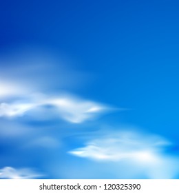 abstract background with blue sky and clouds