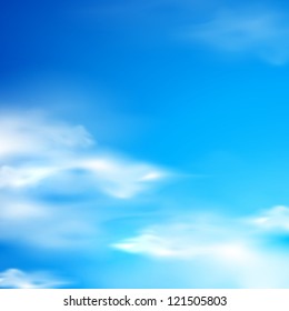 abstract background with blue sky and clouds