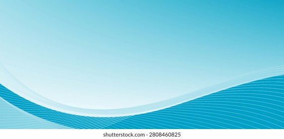 Abstract background Blue sky gradient with line wave, tecture white pattren. vector illustration