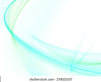 Abstract background of blue smoke over white backdrop. Vector illustration.