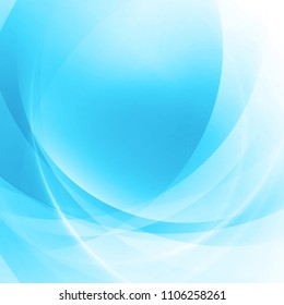 Abstract background blue smooth twist light lines vector. Eps 10. Concept for mobile wallpaper, web banner backdrop or typography design.
