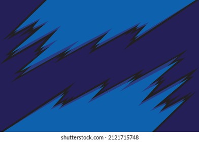 Abstract background with blue spikes pattern and some copy space area