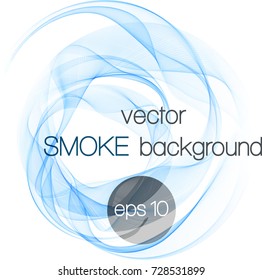 Abstract background with blue spiral