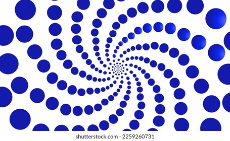 Abstract background with blue spiral balls. Perfect for wallpapers, website backgrounds, posters, banners
