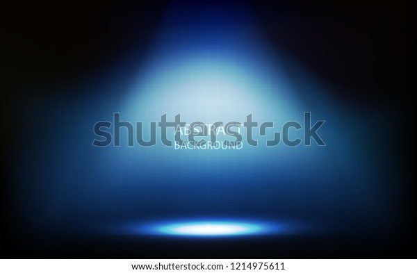 Abstract Background Blue Spotlight Room Grid Stock Vector (royalty Free 