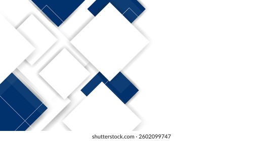 Abstract background with blue squares. design for banner and presentation