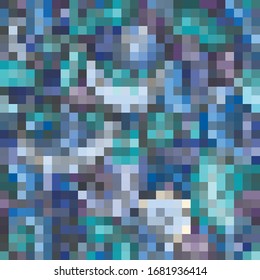 Fondo abstracto de cuadrados azules. Mosaico geométrico.