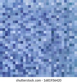 Abstract background of blue squares. Geometric mosaic.