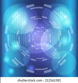 Abstract background blue stripes with blurred texture