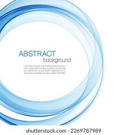 Abstract background with blue swirls