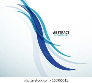 Abstract background blue technology wave