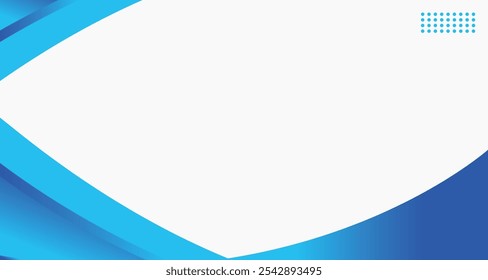 Abstract background with blue themed color for corporate company banner and presentation. modern wave element geometry shapes