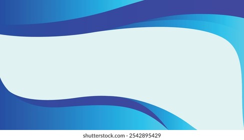 Abstract background with blue themed color for corporate company banner and presentation. modern wave element geometry shapes