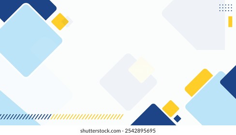 Abstract background with blue themed color for corporate company banner and presentation. modern wave element geometry shapes