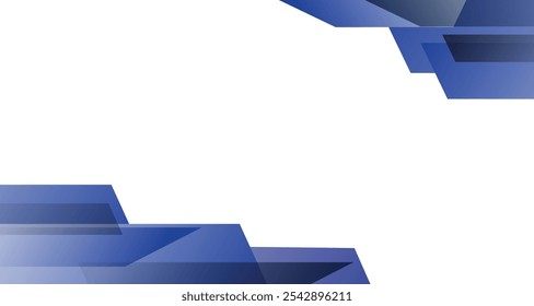 Abstract background with blue themed color for corporate company banner and presentation. modern wave element geometry shapes