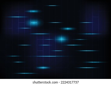 Abstract background in blue tones on black. Technology blue digital firewall communication line. Online network background illustration, perfect for wallpaper. High-tech concept. 