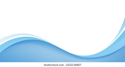 Abstrakter Hintergrund Blau transparent, Welle modernes Design-Konzept. moderner Vektor