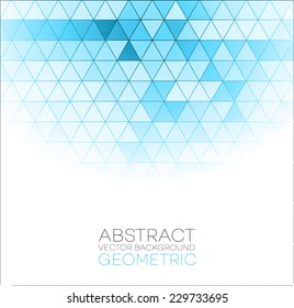 Abstract background with blue  triangle