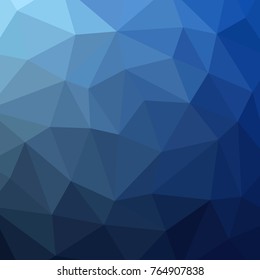 Abstract background of blue triangles. Geometric vector illustration.