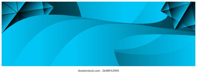 Abstract background with blue triangles. Vector illustration for your business design.