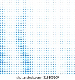 Abstract background with blue triangular shape gradient